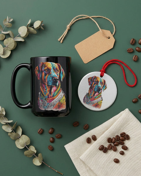 Lucy — Dog Portrait Collection | Mug & Ornament Set