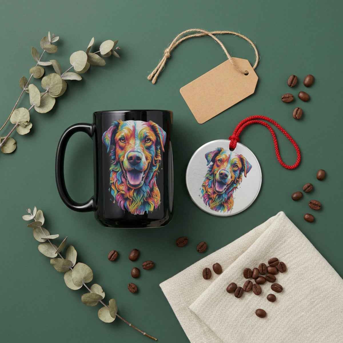 Bella Dog Portrait — Mug / Ornament