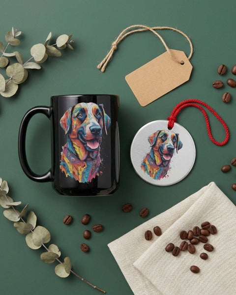 Max — Dog Portrait Collection | Mug & Ornament Set