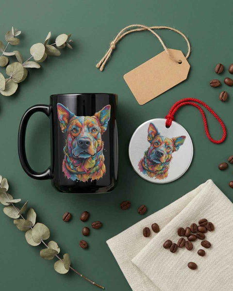 Buddy Dog Portrait — Mug / Ornament