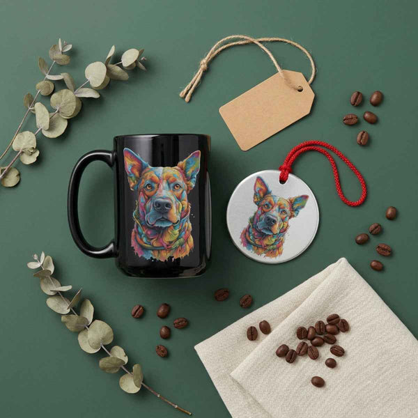 Buddy Dog Portrait — Mug / Ornament
