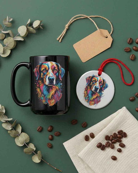 Maggie Dog Portrait — Mug / Ornament