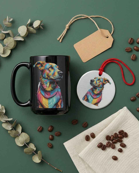 Hank — Dog Portrait Collection | Mug & Ornament Set