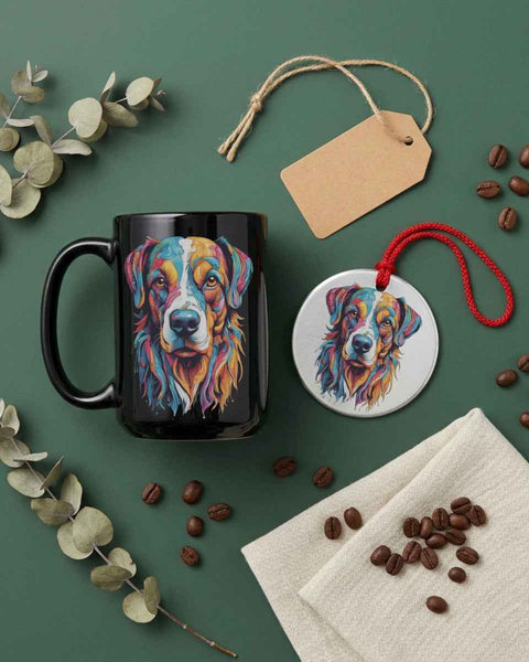 Benny — Dog Portrait Collection | Mug & Ornament Set