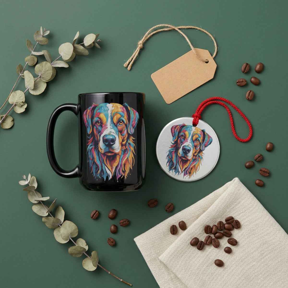 Benny — Dog Portrait Collection | Mug & Ornament Set