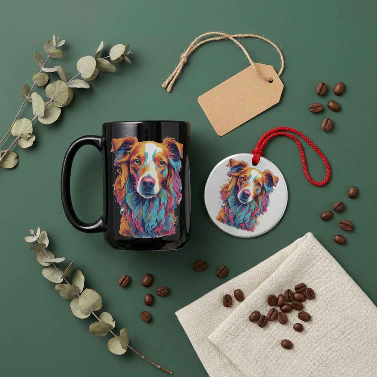 Pearl— Dog Portrait Collection | Mug & Ornament Set