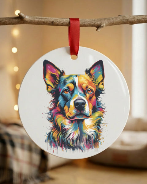 Indigo — Dog Portrait Collection | Mug & Ornament Set