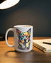 Indigo Dog Portrait — Mug / Ornament
