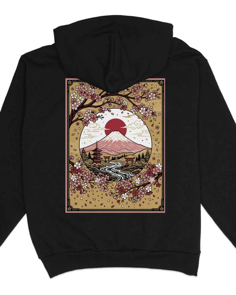 Japanese Mountain River Hoodie