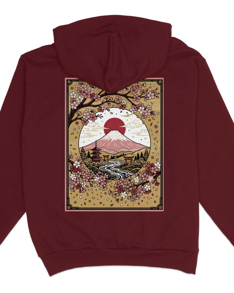 Japanese Mountain River Hoodie