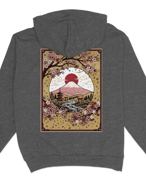Japanese Mountain River Hoodie
