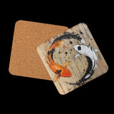 Koi coaster view of front and back