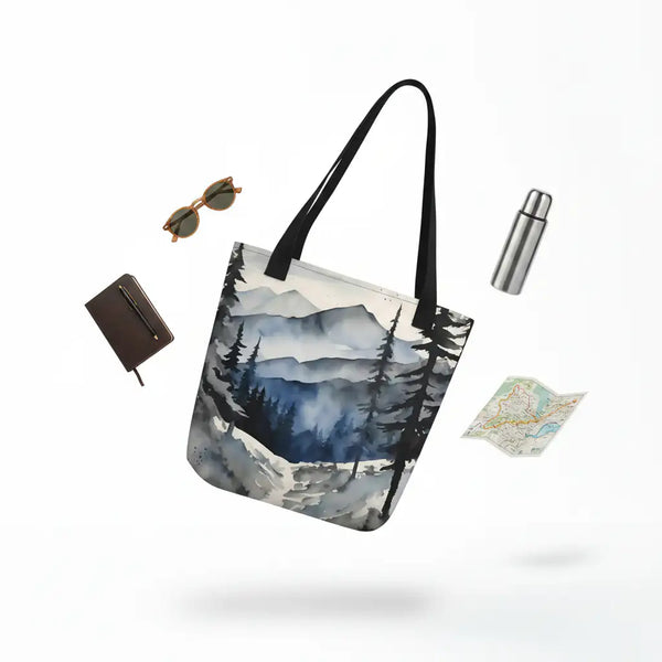 Watercolor Mountain Tote Bag