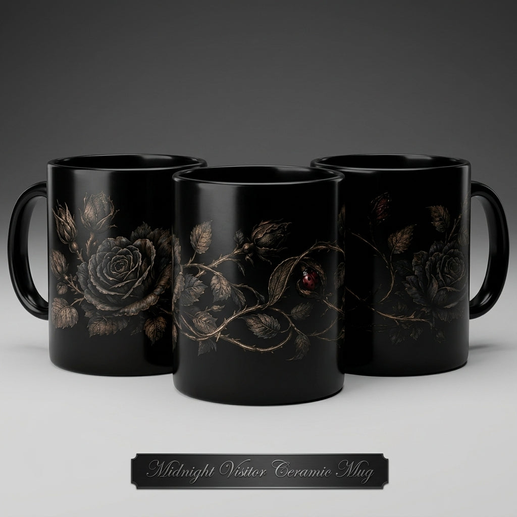 Midnight Visitor Ceramic Mug