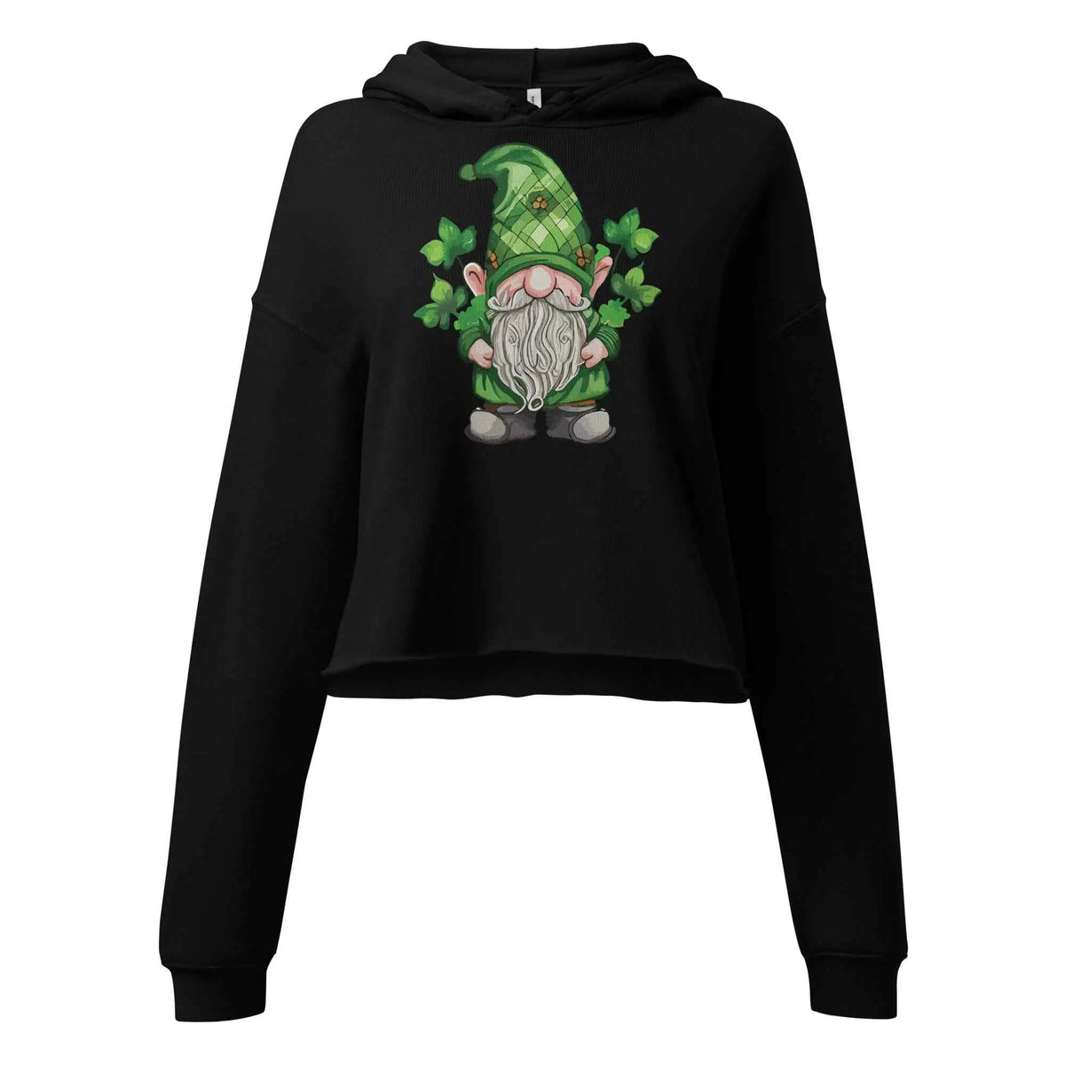 Lucky Gnome Cropped Hoodie — St. Patrick’s Style S