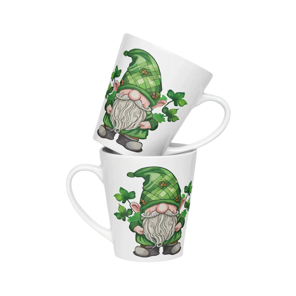 Lucky Gnome Latte Mug Left & Right sides