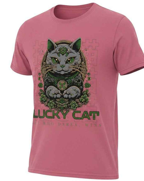 She Who Dares Wins Lucky Cat Graphic Tee