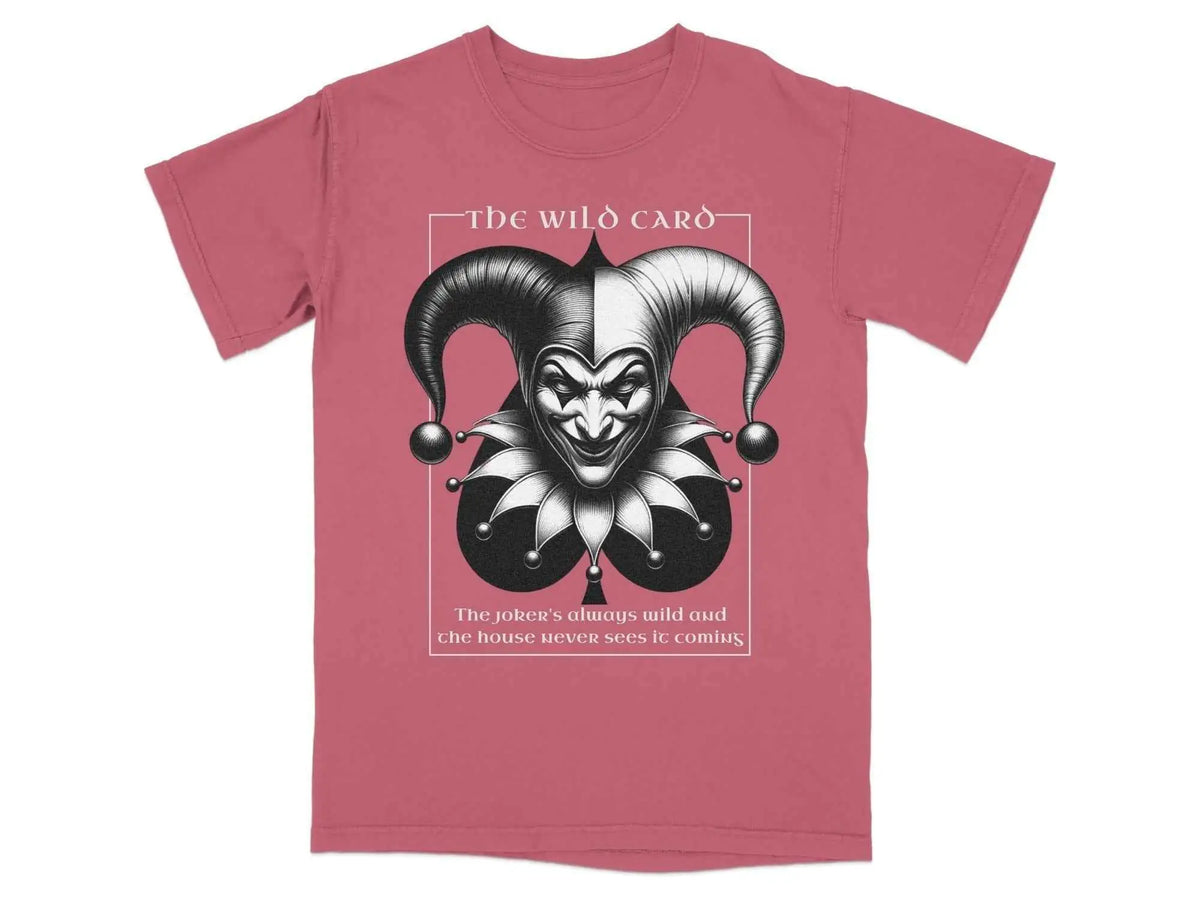 Wild Card Joker Graphic Tee Crimson