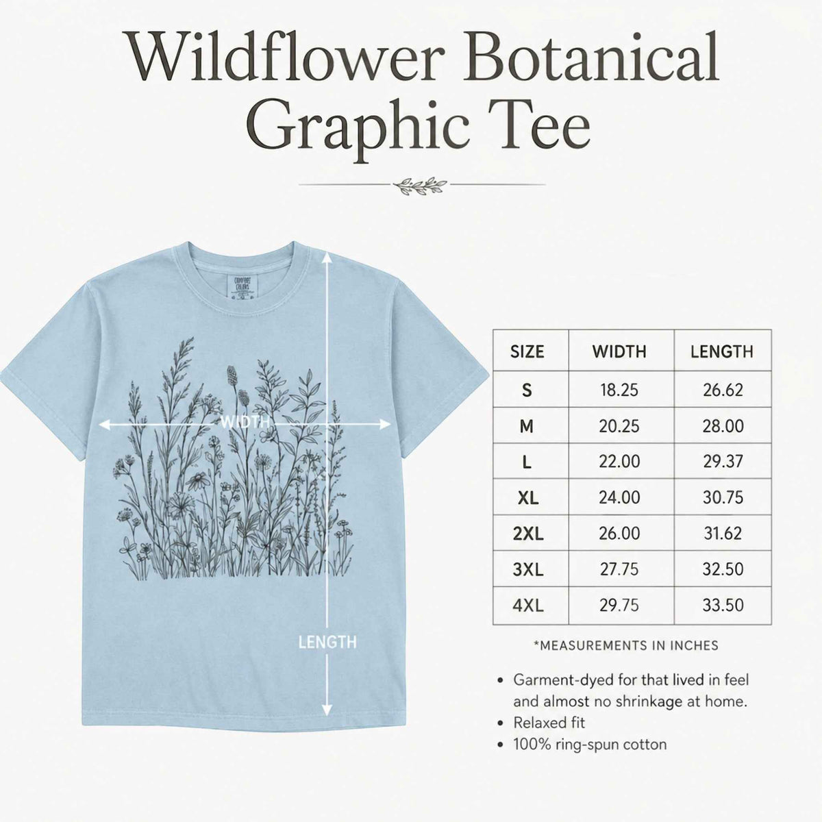 Wildflower Botanical Graphic Tee