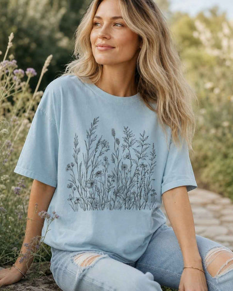 Wildflower Botanical Graphic Tee