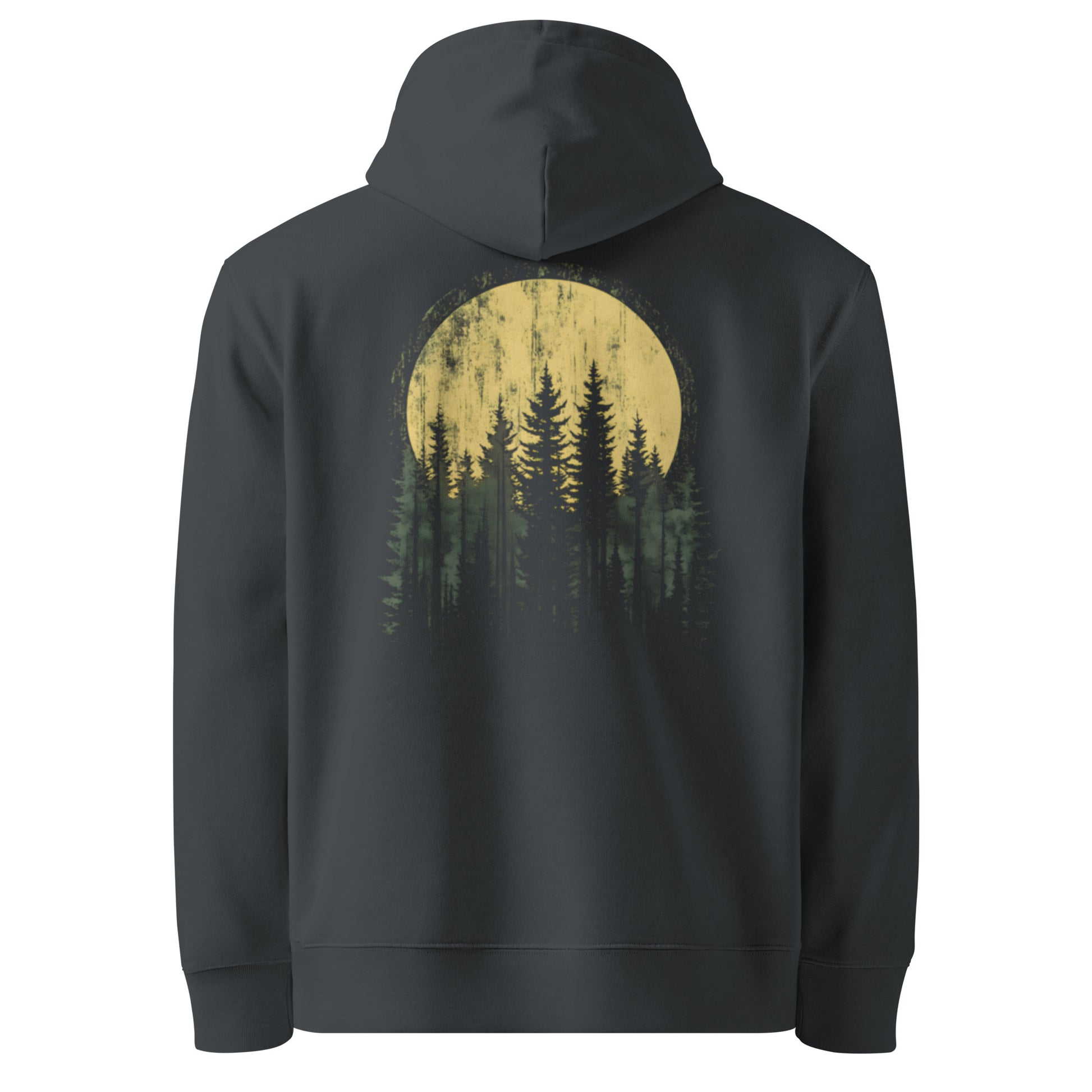 Night Forest Hoodie in India Ink Gray - My Lucky Tee