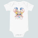 Party Bunny Infant One Piece in White