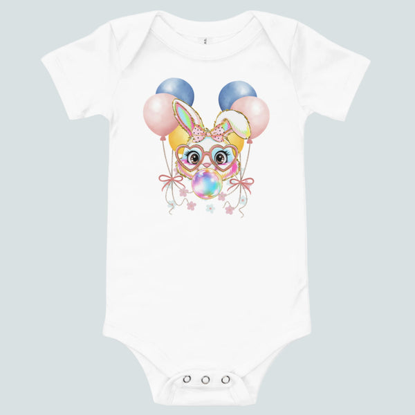 Party Bunny Infant One Piece in White