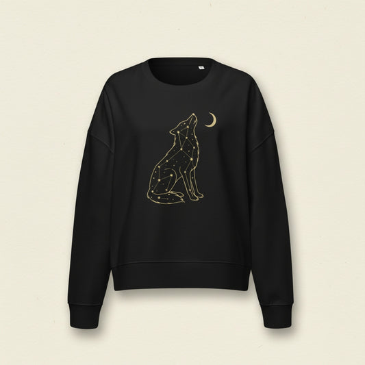 Starlit Wolf Women’s Organic Sweatshirt