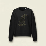 Starlit Wolf Organic Sweatshirt S