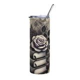 Raven & Roses Stainless Steel Tumbler left view
