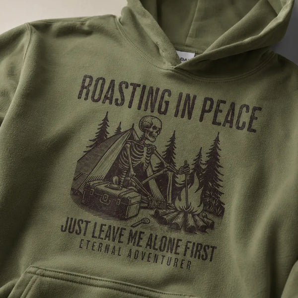 Roasting in Peace Skeleton Hoodie - My Lucky Tee 