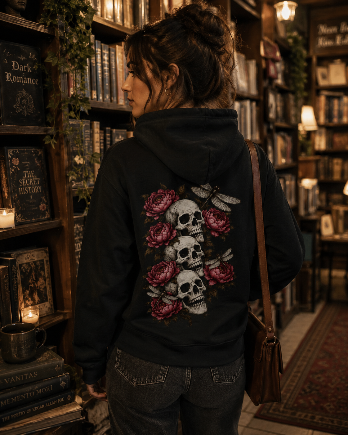 Peonies & Dragonflies Organic Hoodie