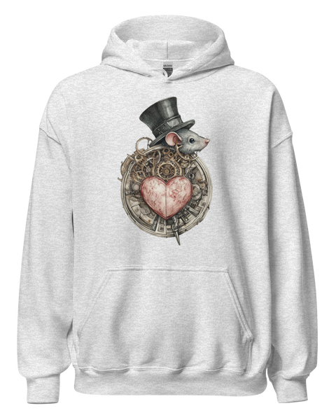 Ticking Heart Hoodie - Ash