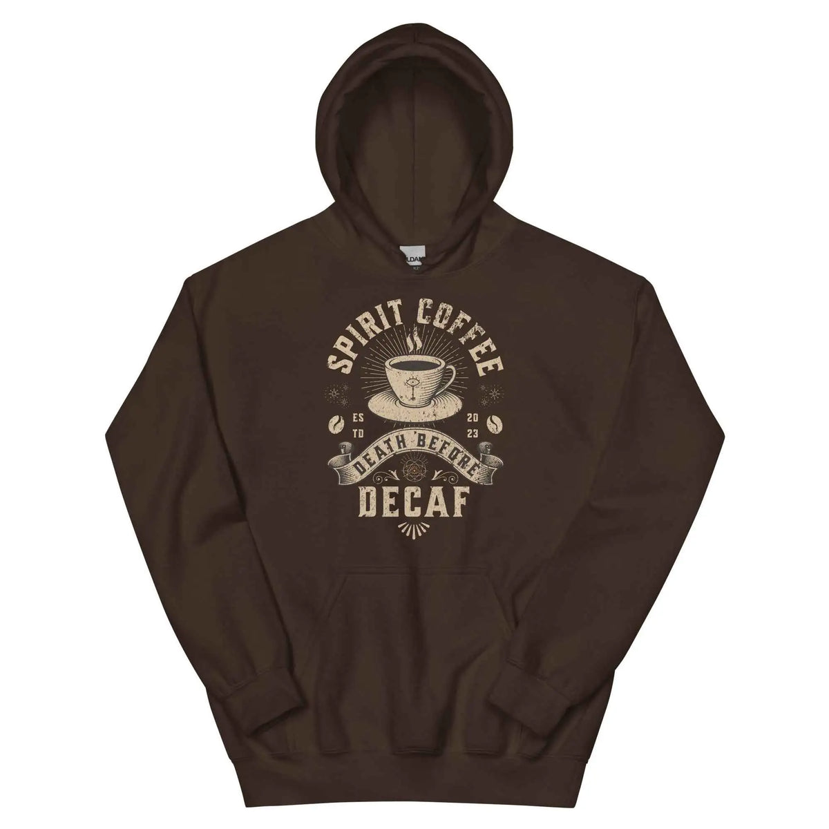 Death Before Decaf Graphic Hoodie S