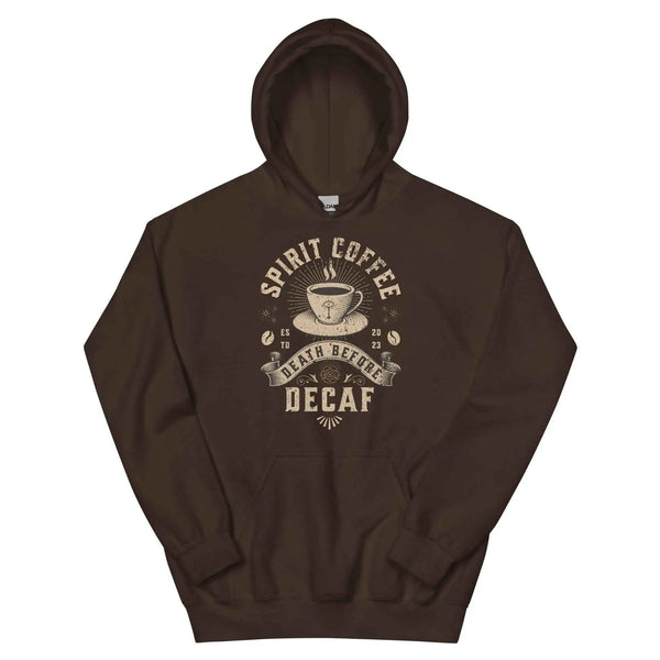 Death Before Decaf Graphic Hoodie S