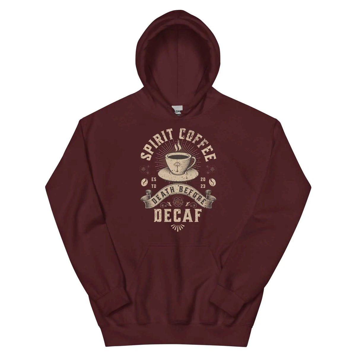 Death Before Decaf Graphic Hoodie S