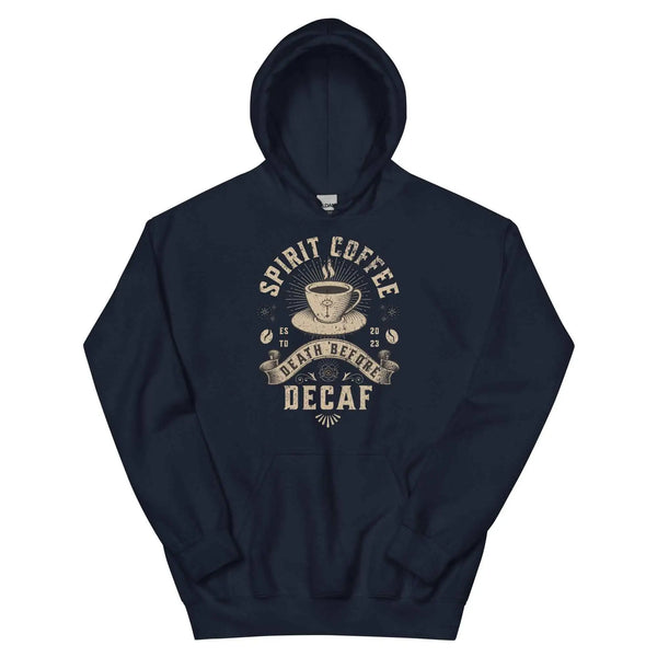 Death Before Decaf Graphic Hoodie S