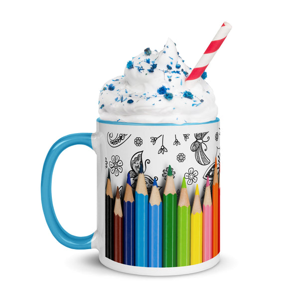 Blue Color Outside the Lines Mug