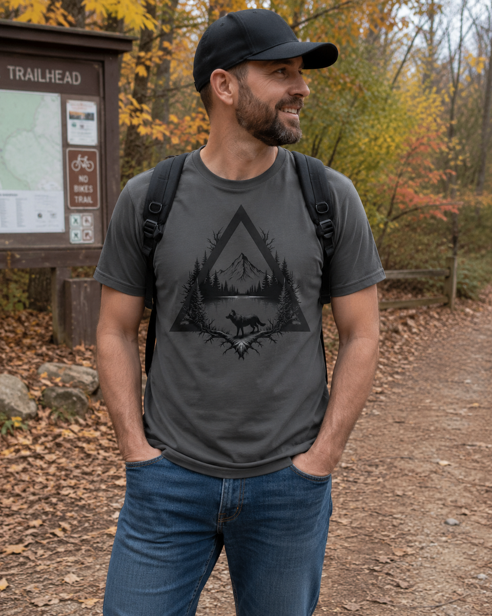 Lifestyle image of man at a campsite
