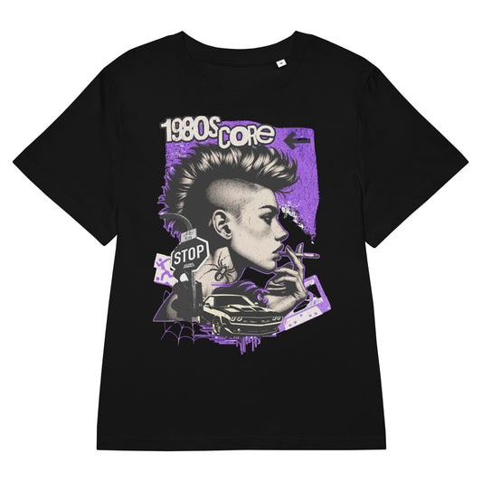 Black 80s Core Organic Cotton T-shirt - My Lucky Tee