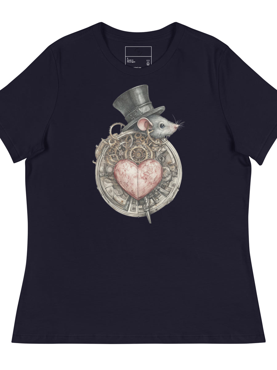 Ticking Heart Relaxed Fit Tee