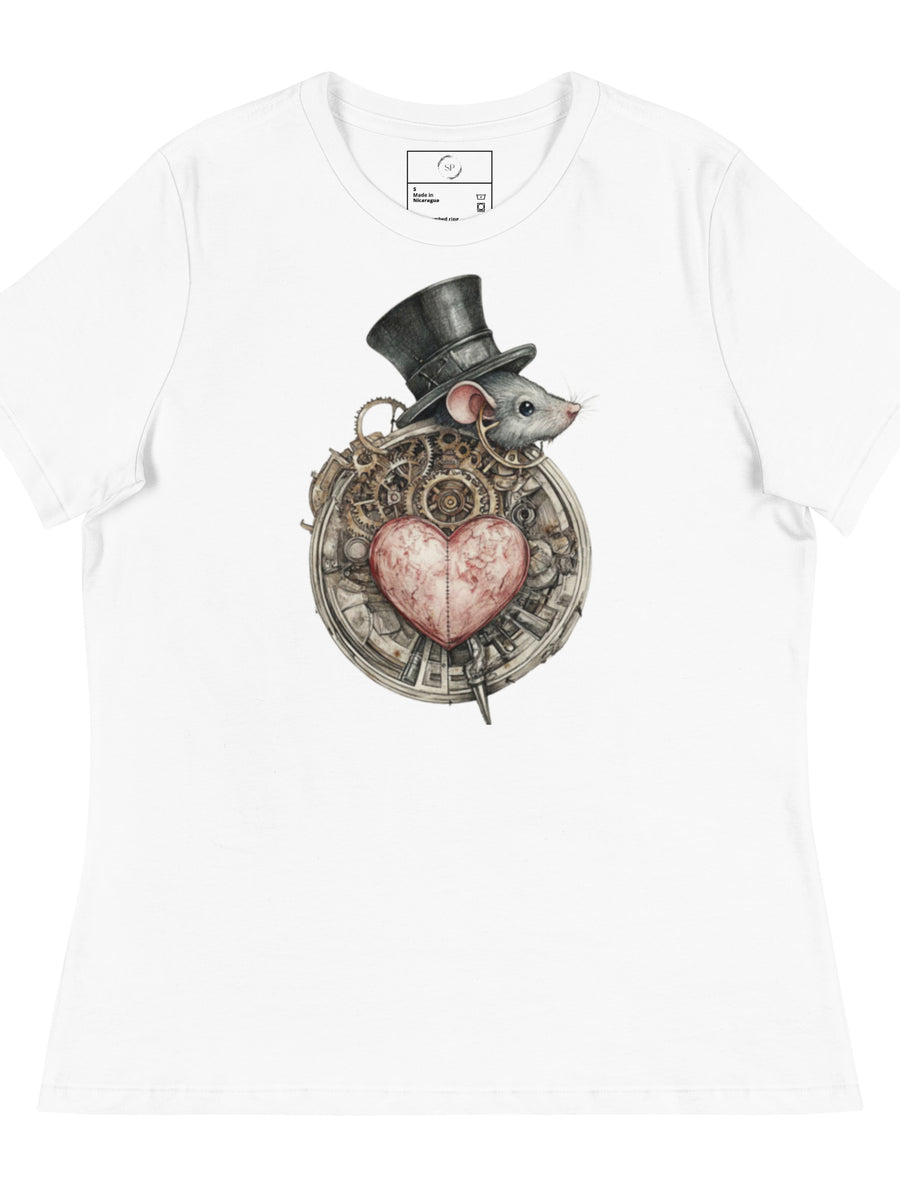 Ticking Heart Relaxed Fit Tee